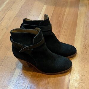 H by Hudson Black Suede Ankle Boots - 40